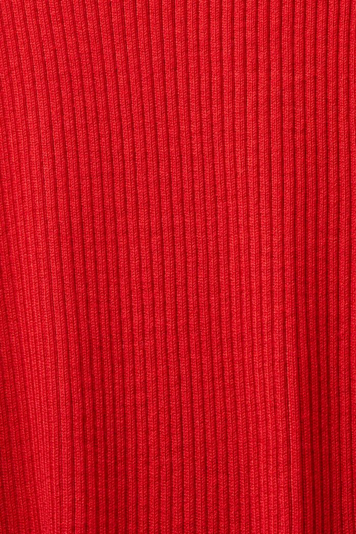 Cárdigan de punto acanalado, RED, detail image number 4