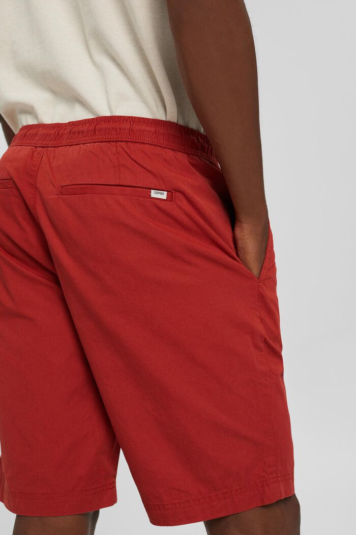 Shorts con cintura elástica, 100% algodón ecológico, RED, detail image number 5
