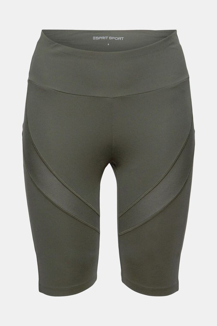 Shorts deportivos con bolsillos ocultos, DARK KHAKI, detail image number 0
