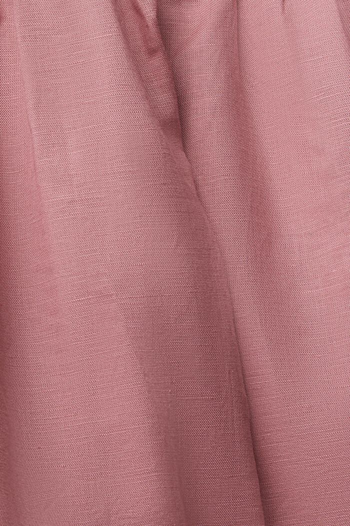 Minifalda en mezcla de lino, MAUVE, detail image number 1