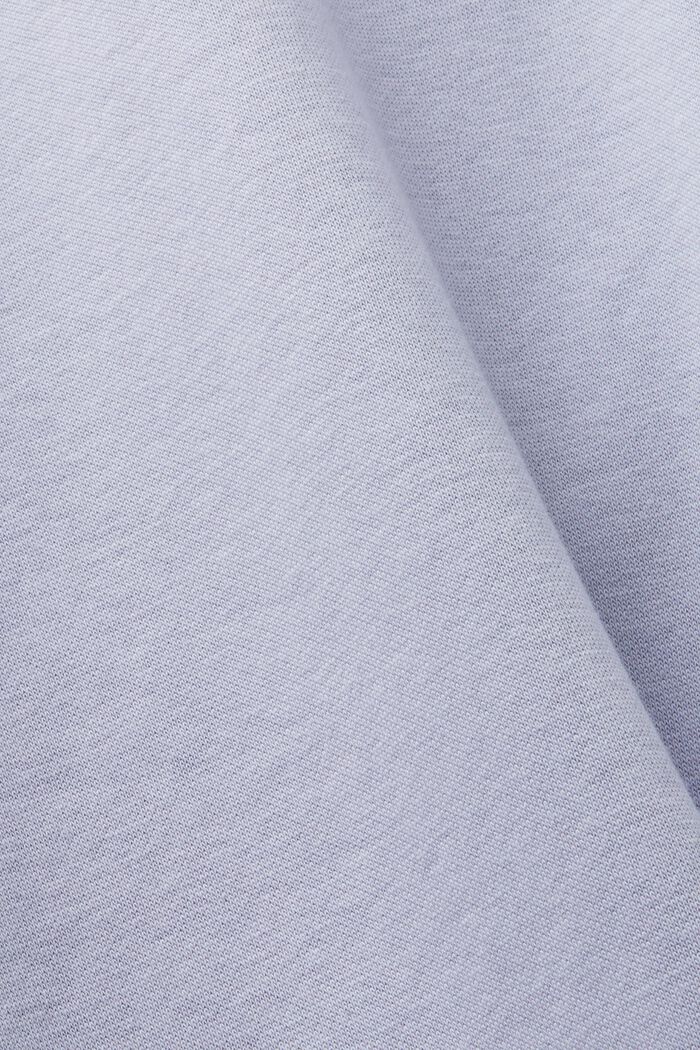 Sudadera oversize con capucha en felpa de algodón, LIGHT BLUE LAVENDER, detail image number 6