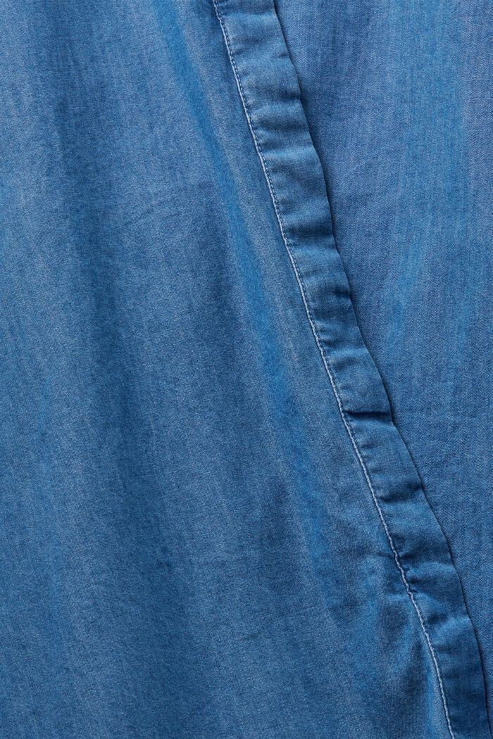 Blusa en tejido vaquero de algodón, BLUE MEDIUM WASHED, detail image number 5