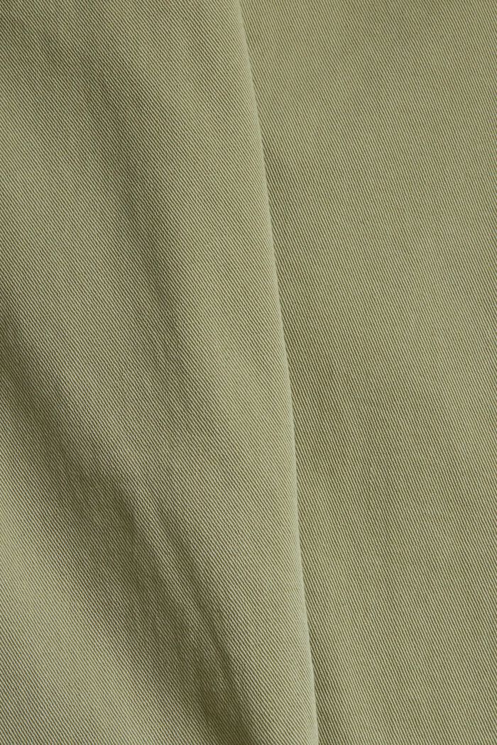 Pantalón con componente elástico y detalle de cremallera, LIGHT KHAKI, detail image number 1