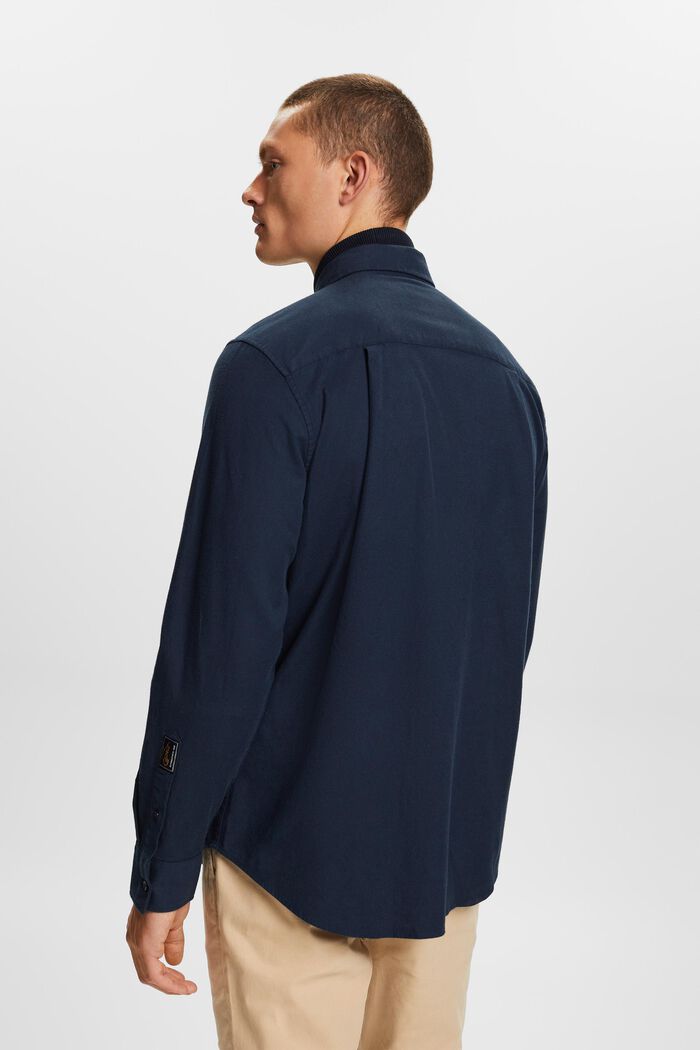 Camisa en franela de algodón, PETROL BLUE, detail image number 4
