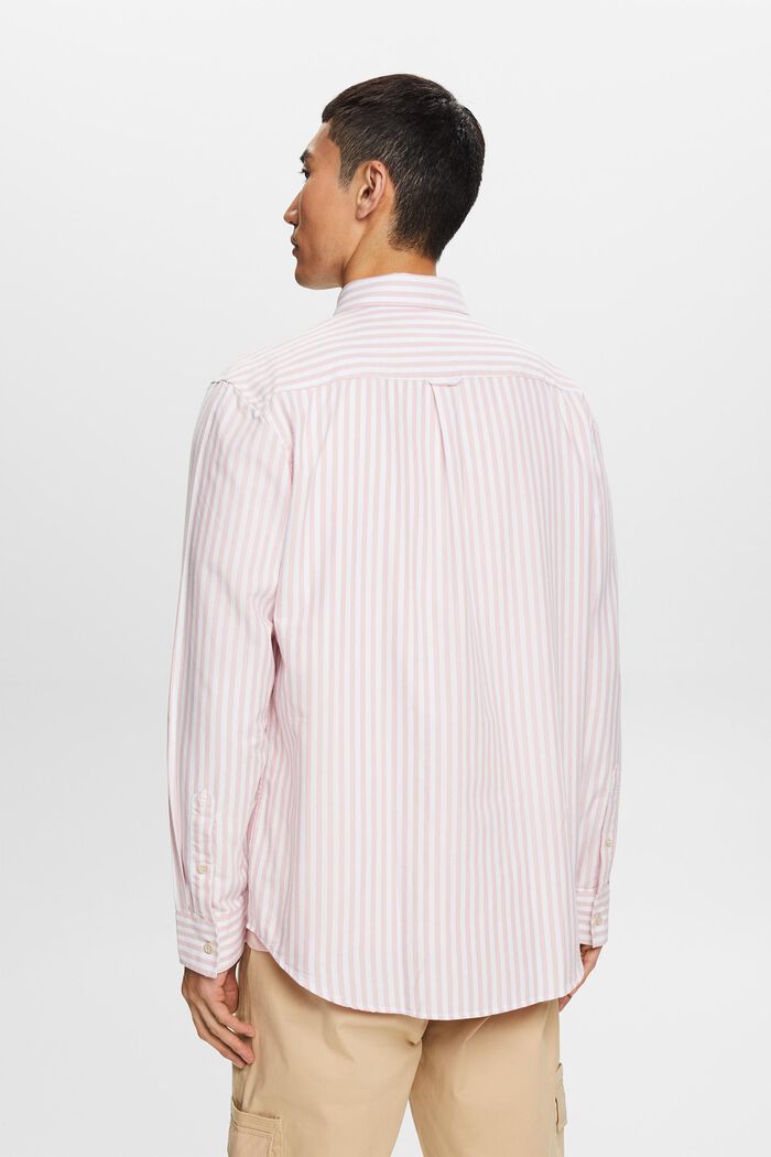 Camisa de cuello abotonado con tejido de rayas Oxford, OLD PINK, detail image number 3