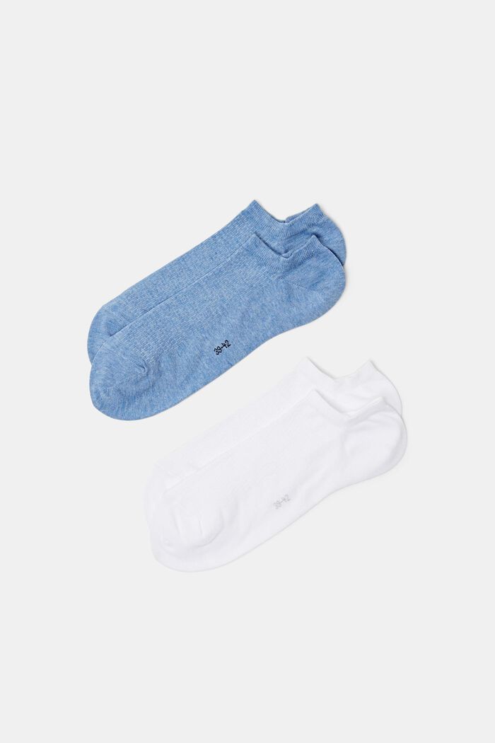 Pack de 2 pares de calcetines para deportivas, BLUE/WHITE, detail image number 0