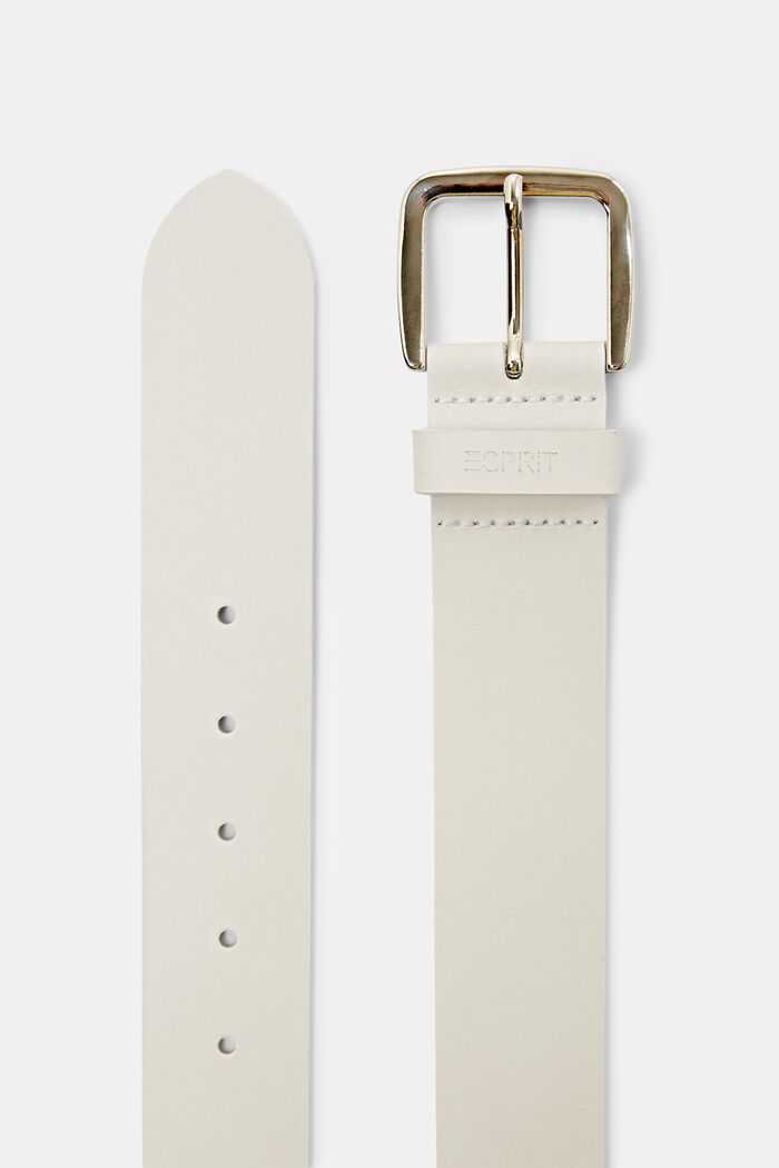 Cinturón de cuero, WHITE, detail image number 2