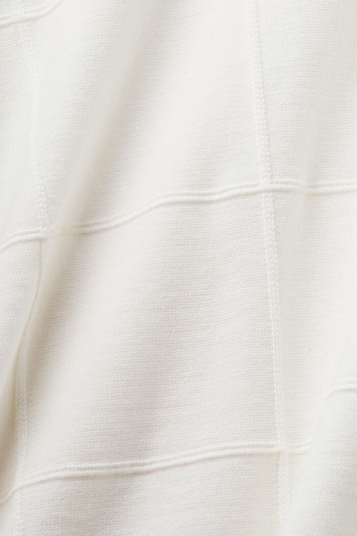 Jersey con textura de rejilla a tono, OFF WHITE, detail image number 5