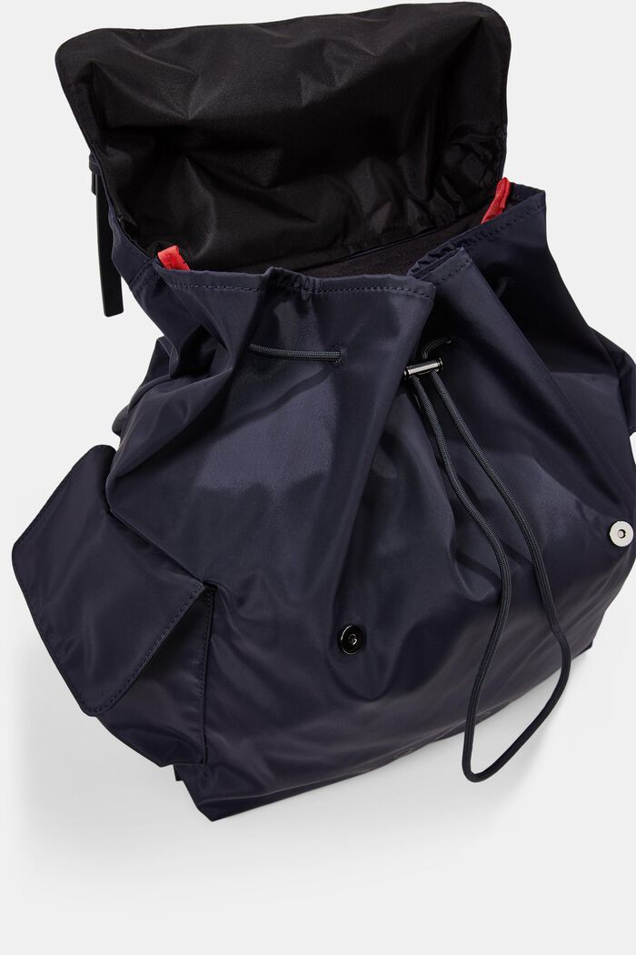 Reciclada: mochila con compartimentos laterales, NAVY, detail image number 4