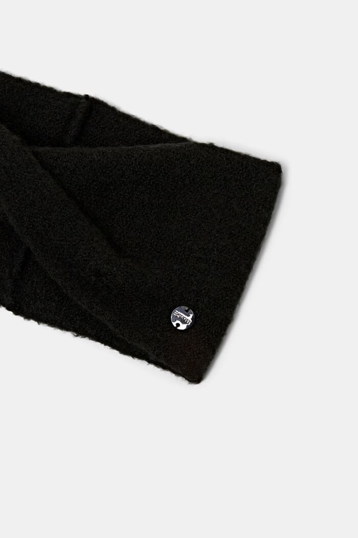 Cinta de punto cruzada con lana, BLACK, detail image number 1