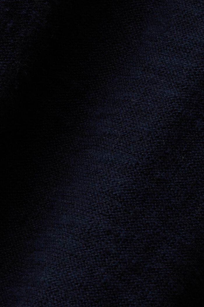 Jersey de manga corta, mezcla de algodón y lino, NAVY, detail image number 5