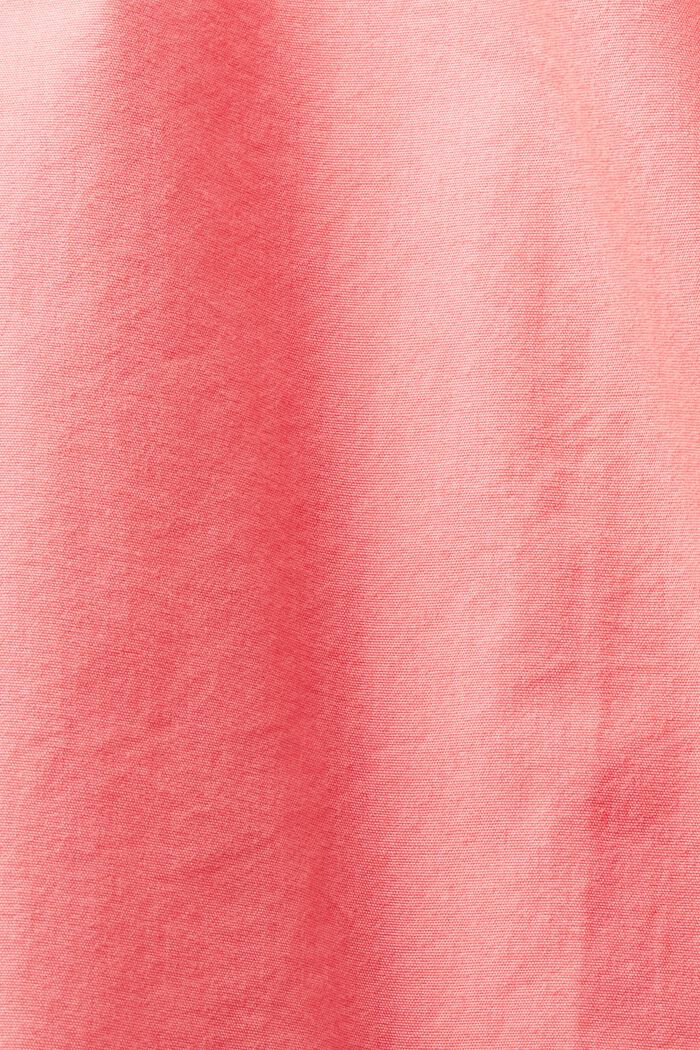 Camisa en popelina de algodón, PINK, detail image number 4