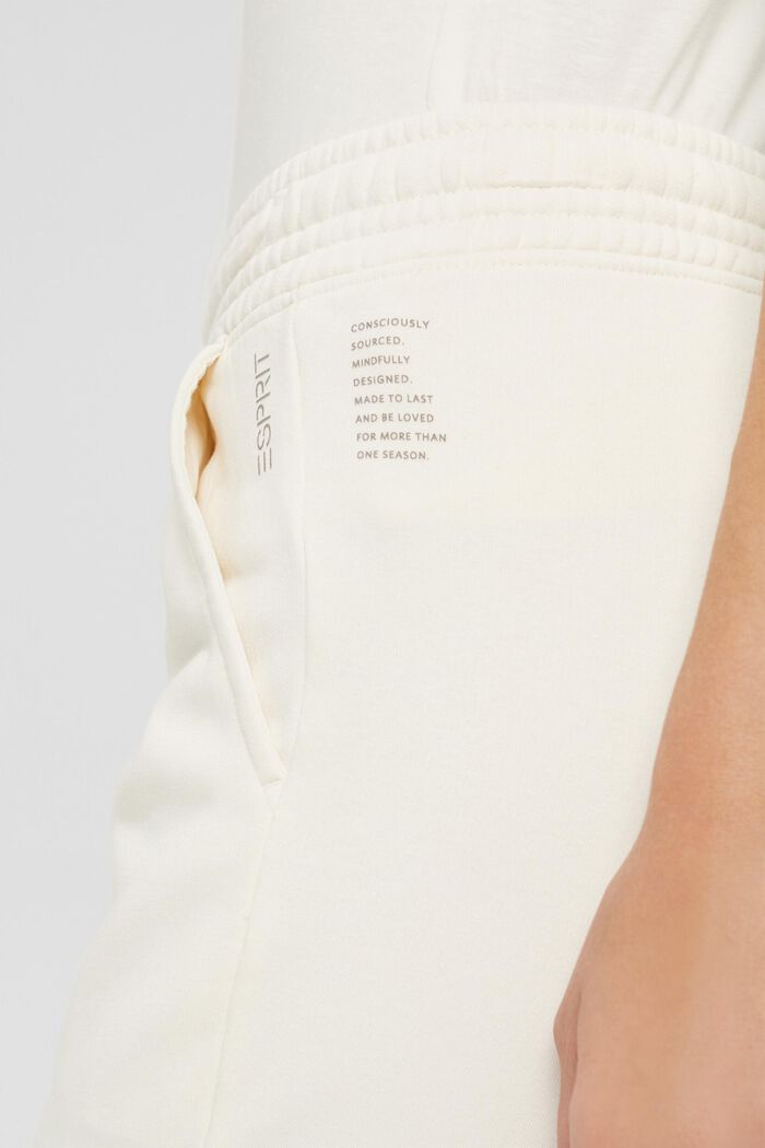 Pantalón de felpa muy suave con algodón ecológico, OFF WHITE, detail image number 2