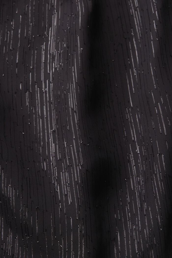 Blusa con cuello en pico, BLACK, detail image number 5