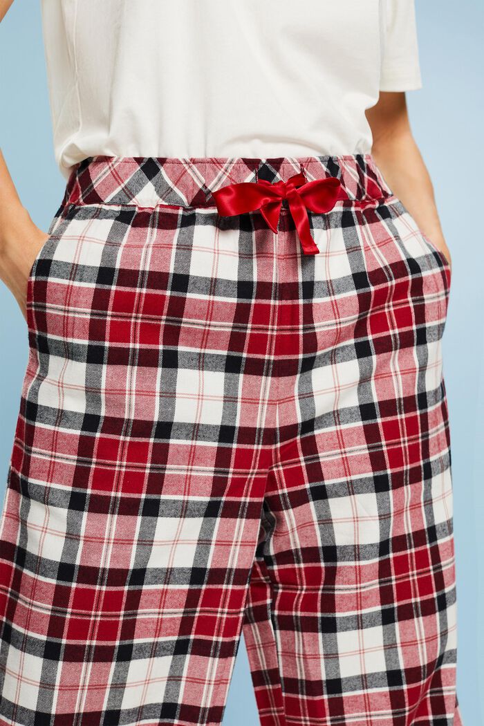 Pantalón de pijama a cuadros de franela, NEW RED, detail image number 3