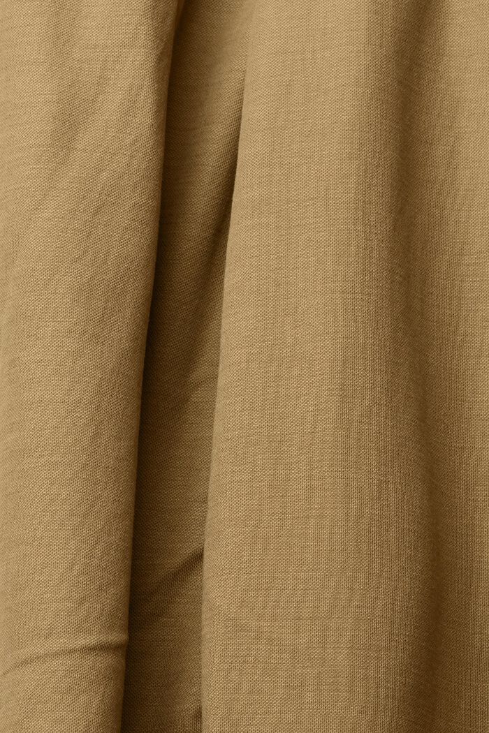 Pantalón corto de cintura estilo paper bag, LENZING™ ECOVERO™, KHAKI GREEN, detail image number 5