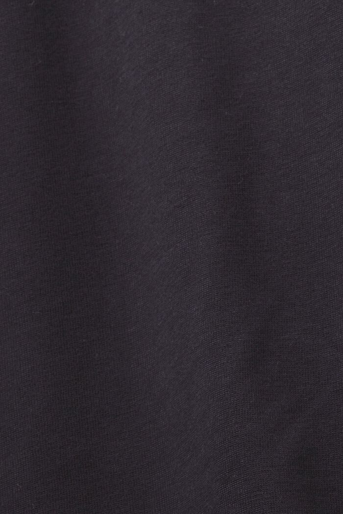 Camiseta de algodón de manga larga, BLACK, detail image number 6