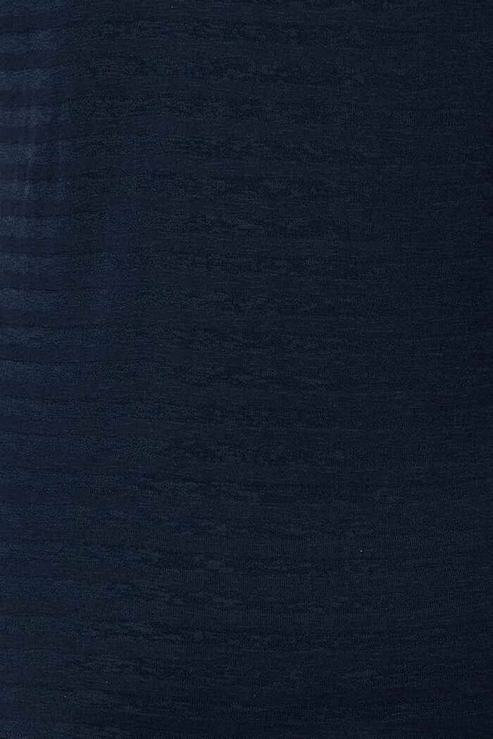 Camiseta de manga larga con diseño efecto devoré y función de lactancia, NIGHT SKY BLUE, detail image number 3