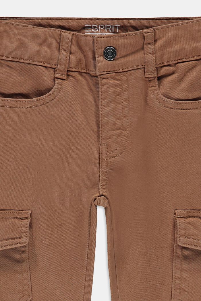 Pantalón ajustado de estilo cargo con cintura ajustable, CARAMEL, detail image number 2