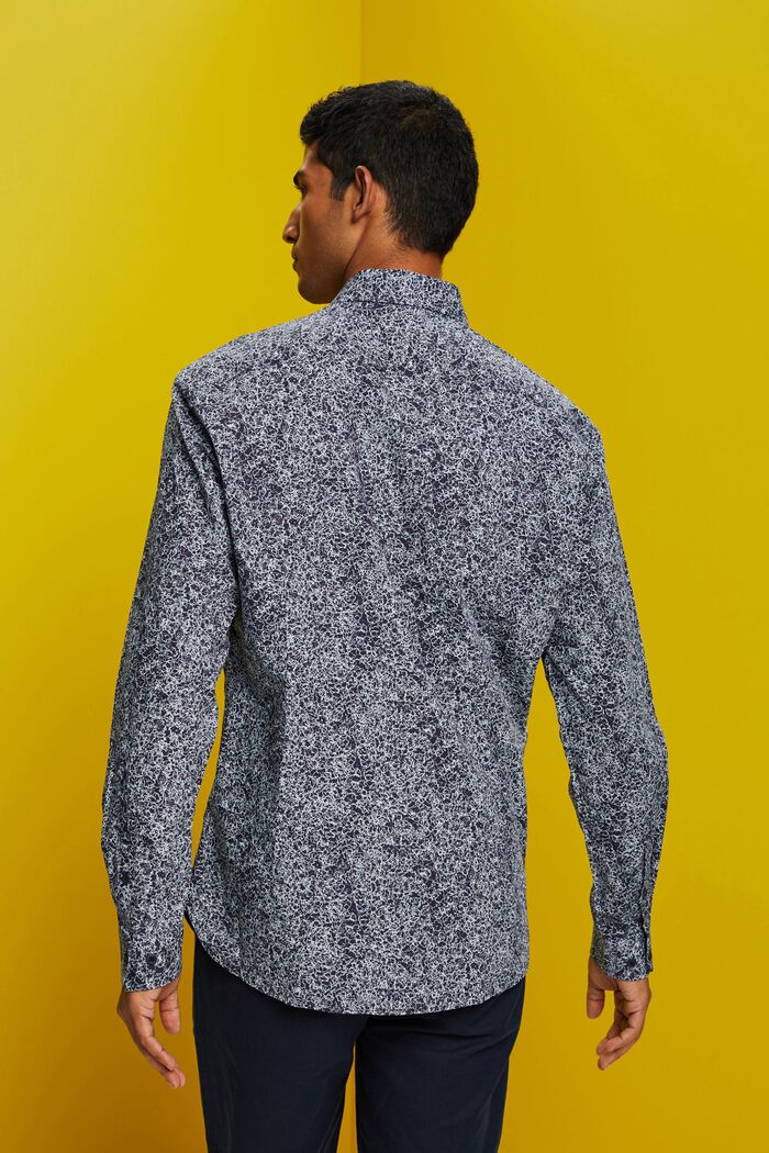 Camisa estampada, 100% algodón, NAVY, detail image number 3