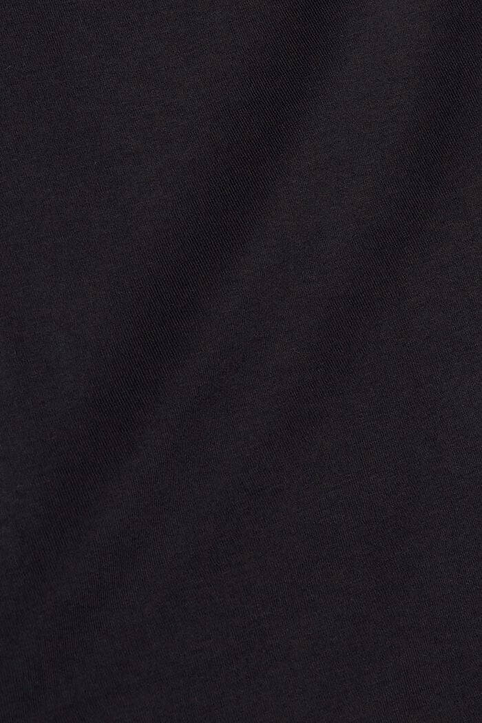 Top de tirantes básico en 100% algodón ecológico, BLACK, detail image number 4
