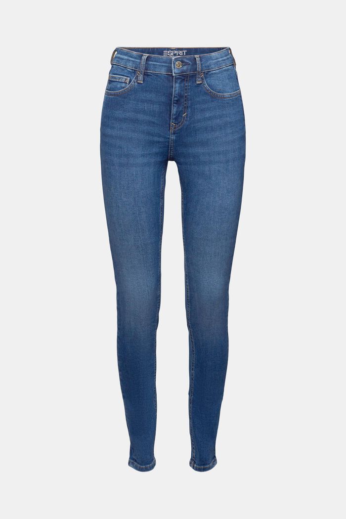Jeans high-rise skinny, BLUE MEDIUM WASHED, detail image number 6