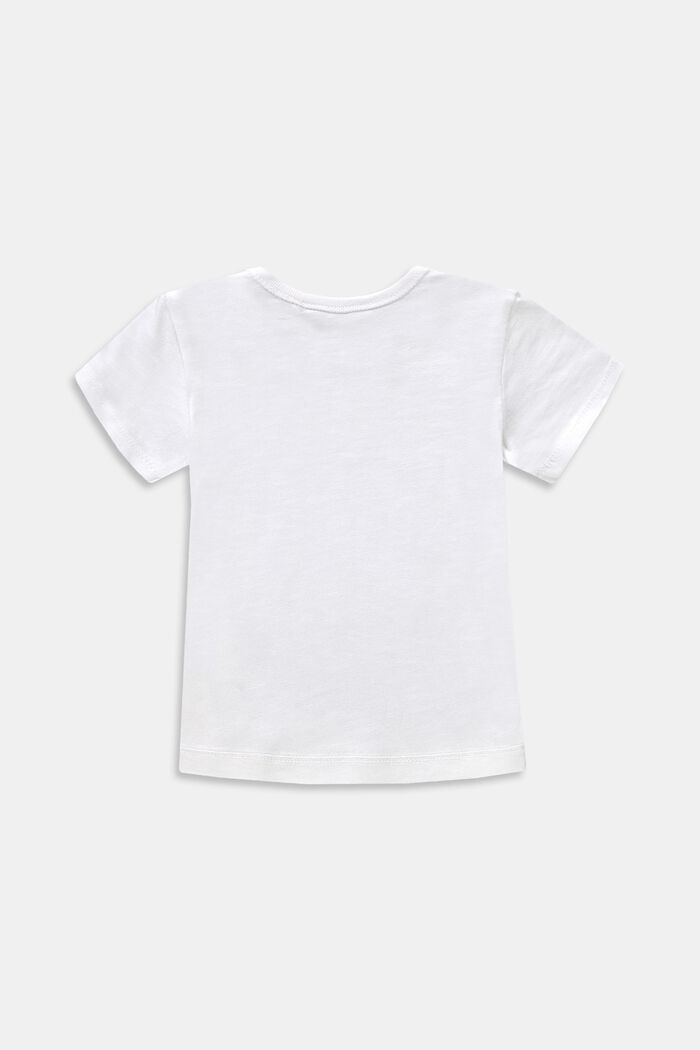 Camiseta con degradación de color, 100% algodón ecológico, WHITE, detail image number 1
