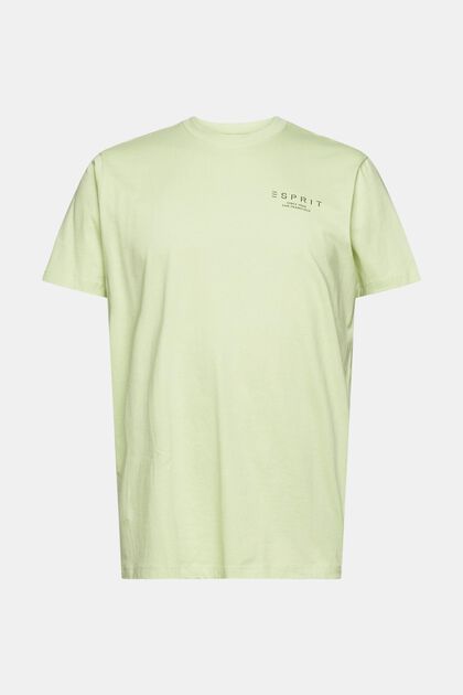 Camiseta de jersey con logotipo estampado, LIGHT GREEN, overview