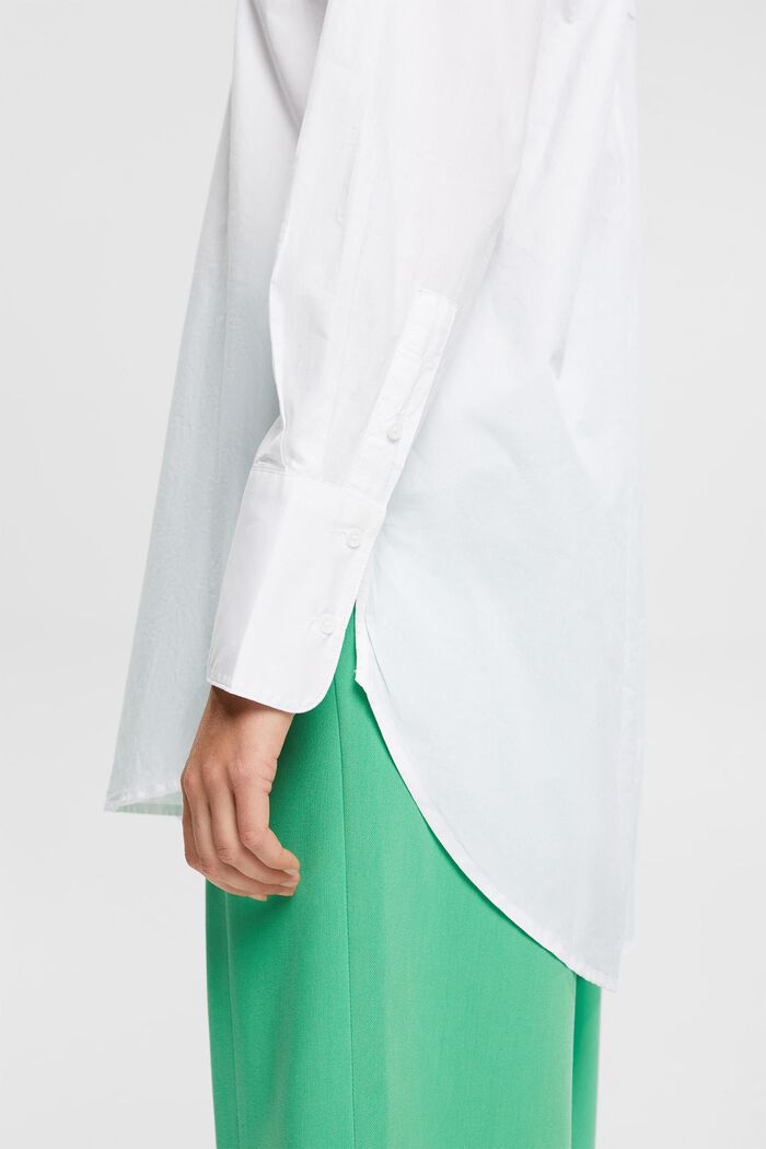 Blusa camisera oversize, WHITE, detail image number 4