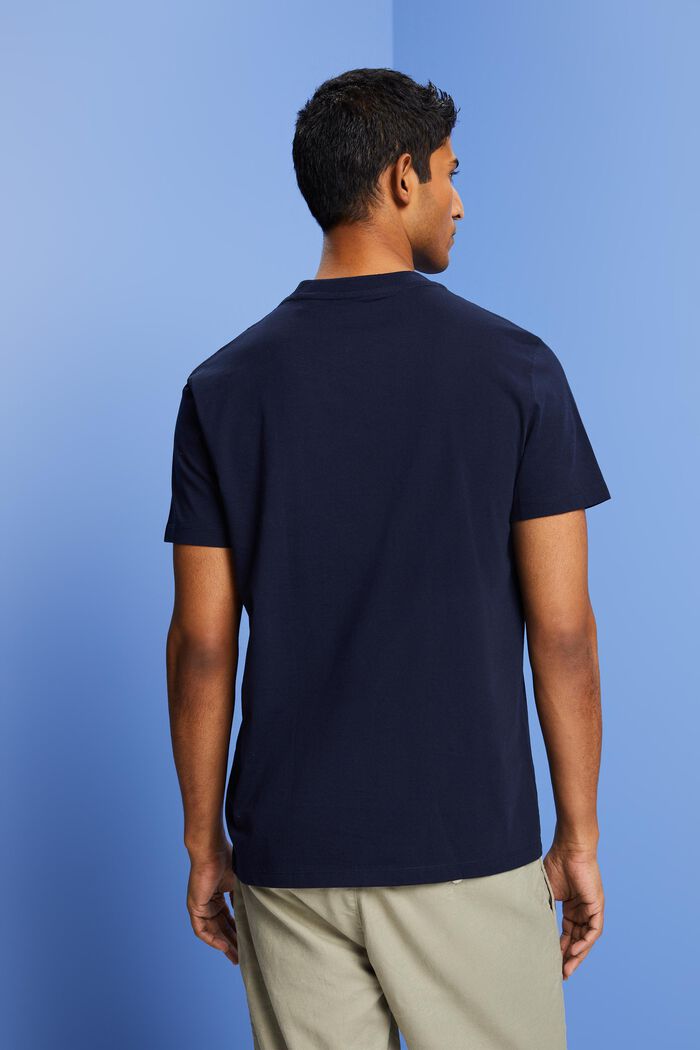 Camiseta con logotipo, 100% algodón, NAVY, detail image number 3