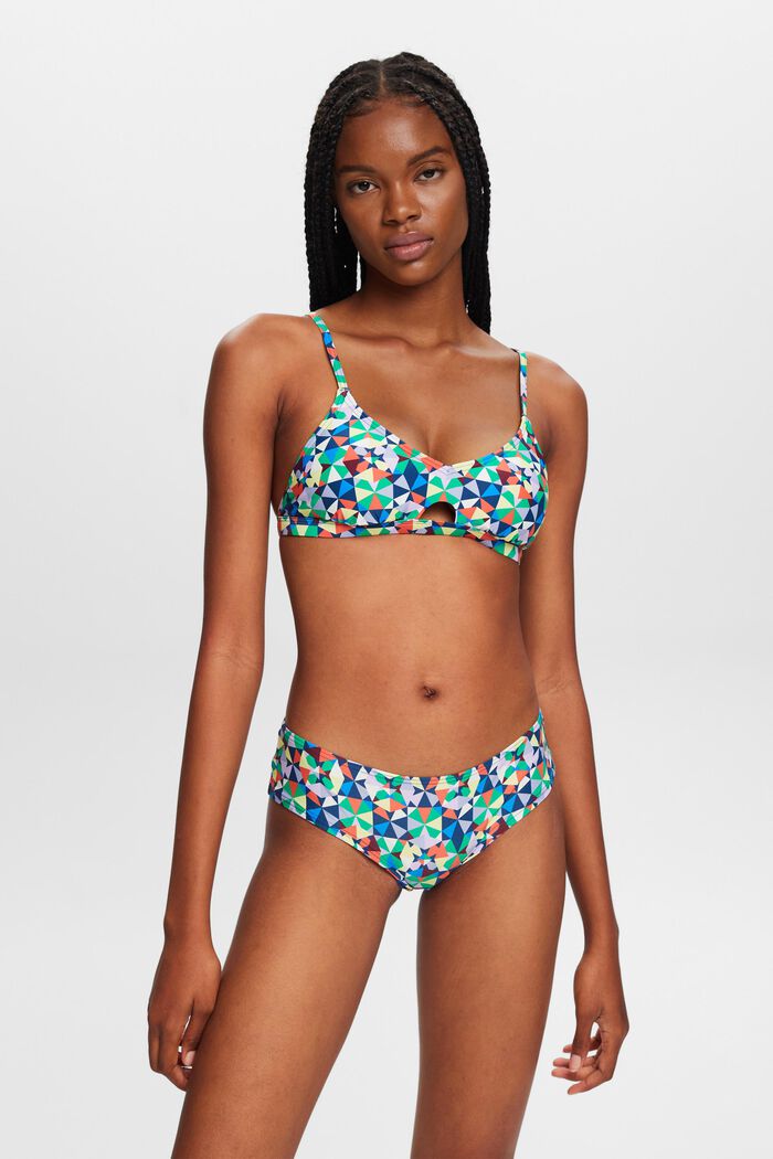 Reciclada: braguita de bikini multicolor, GREEN, detail image number 0