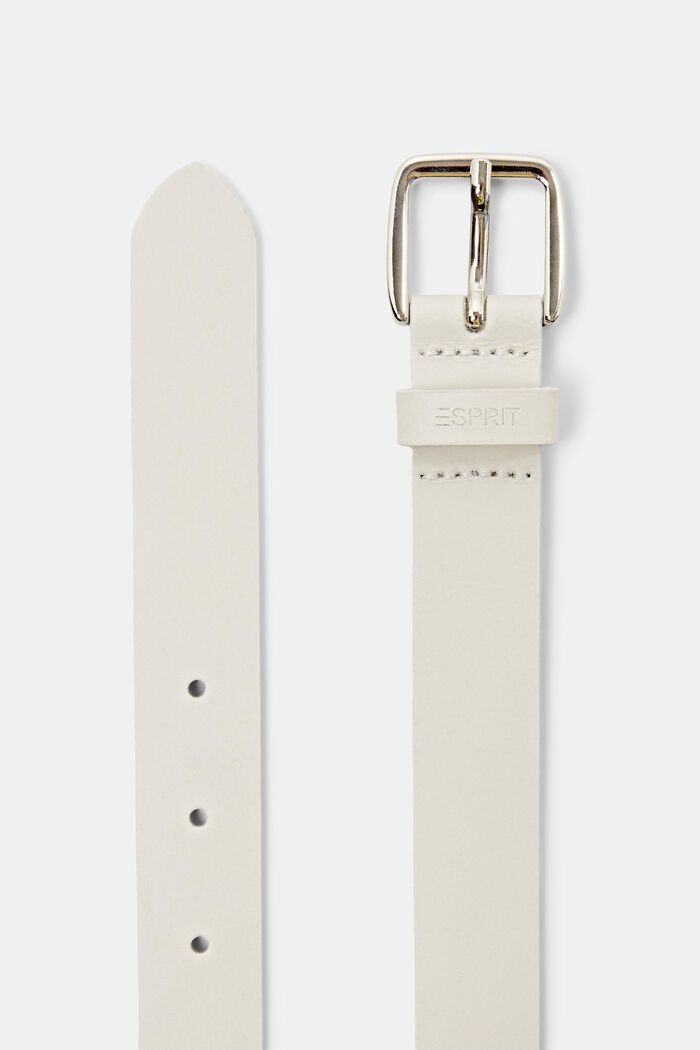 Cinturón de cuero, WHITE, detail image number 1