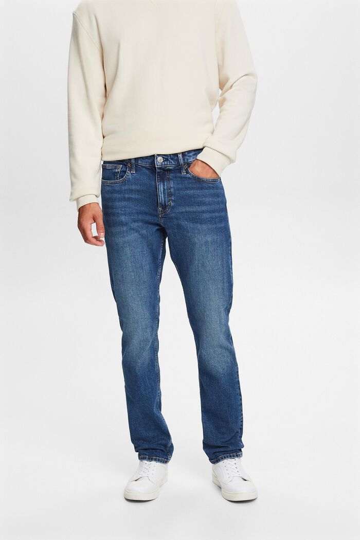 Reciclados: jeans slim fit, BLUE MEDIUM WASHED, detail image number 0