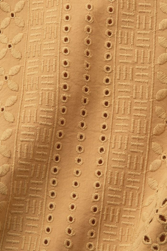 Top corto bordado, LENZING™ ECOVERO™, KHAKI BEIGE, detail image number 6