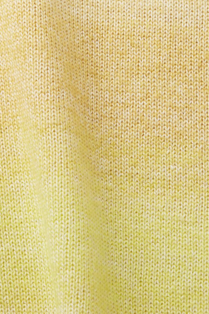 Jersey de manga corta, en mezcla de algodón, BRIGHT YELLOW, detail image number 5