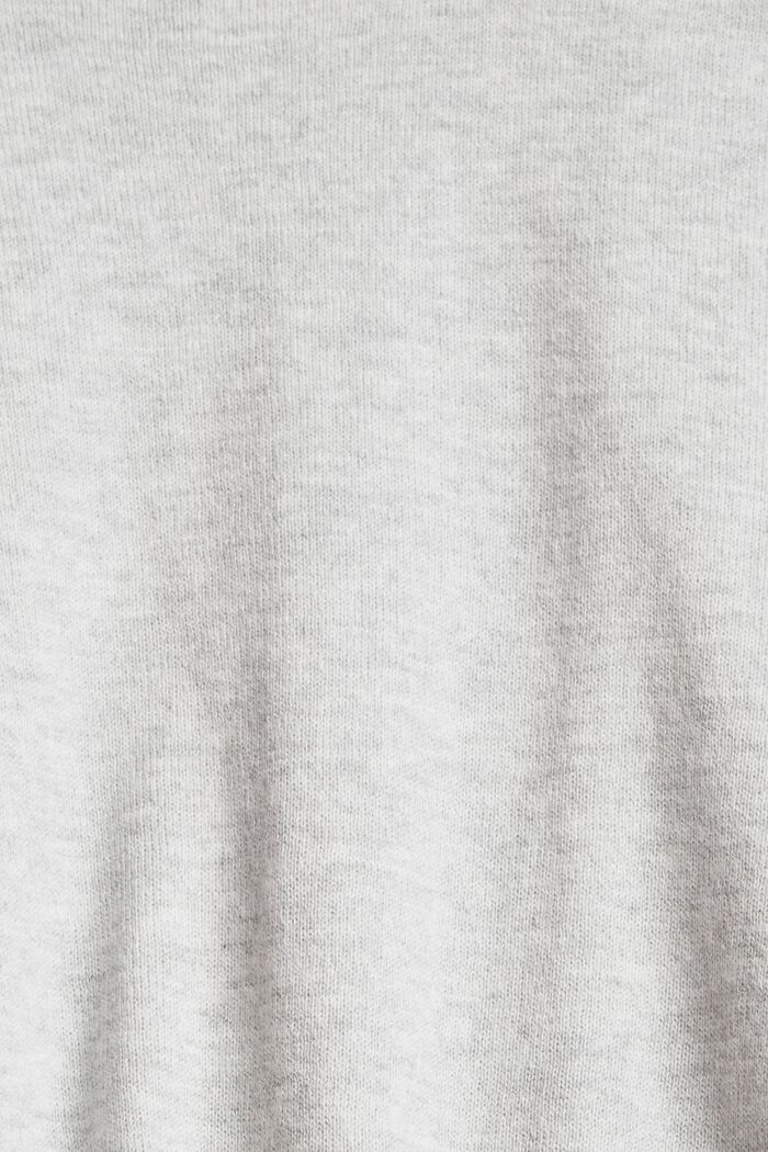Jersey de punto en algodón, LIGHT GREY, detail image number 1