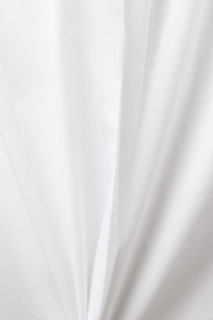Blusa de popelina sin mangas, WHITE, detail image number 4