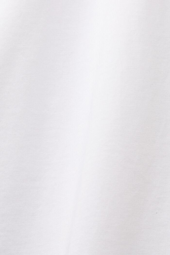 Camiseta de tejido jersey con estampado, 100% algodón, WHITE, detail image number 5