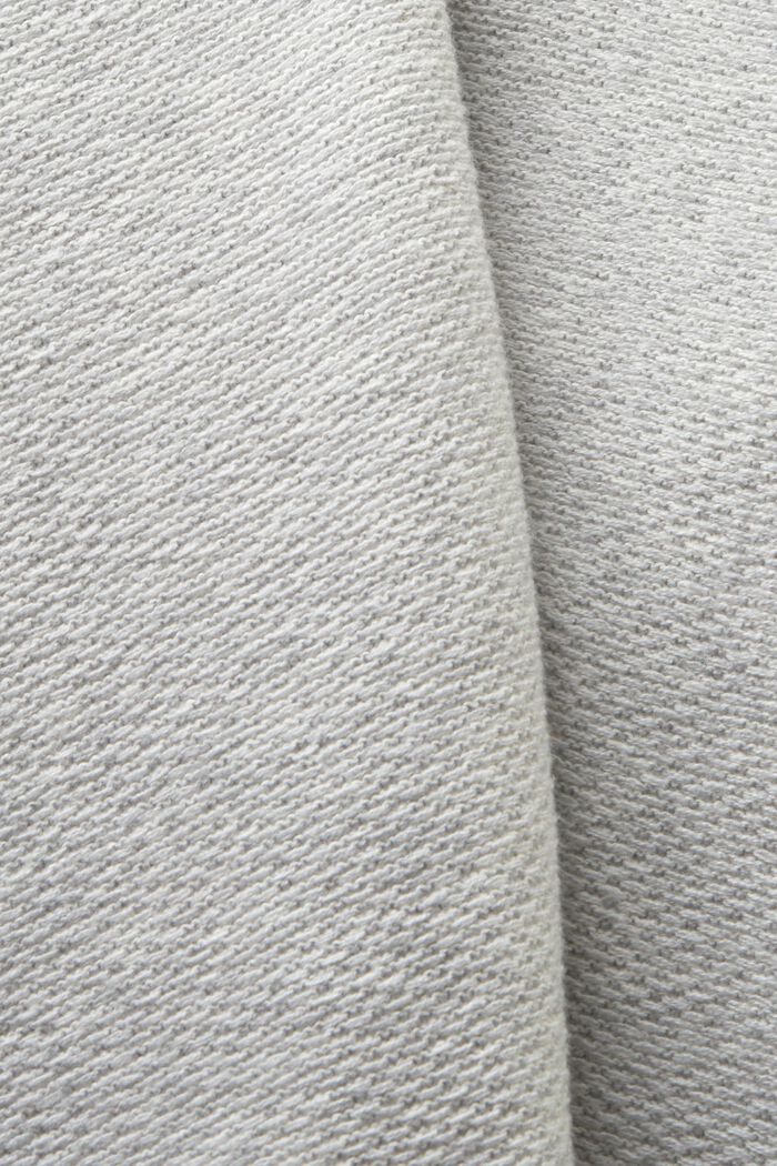 Shorts en felpa de algodón, LIGHT GREY, detail image number 5