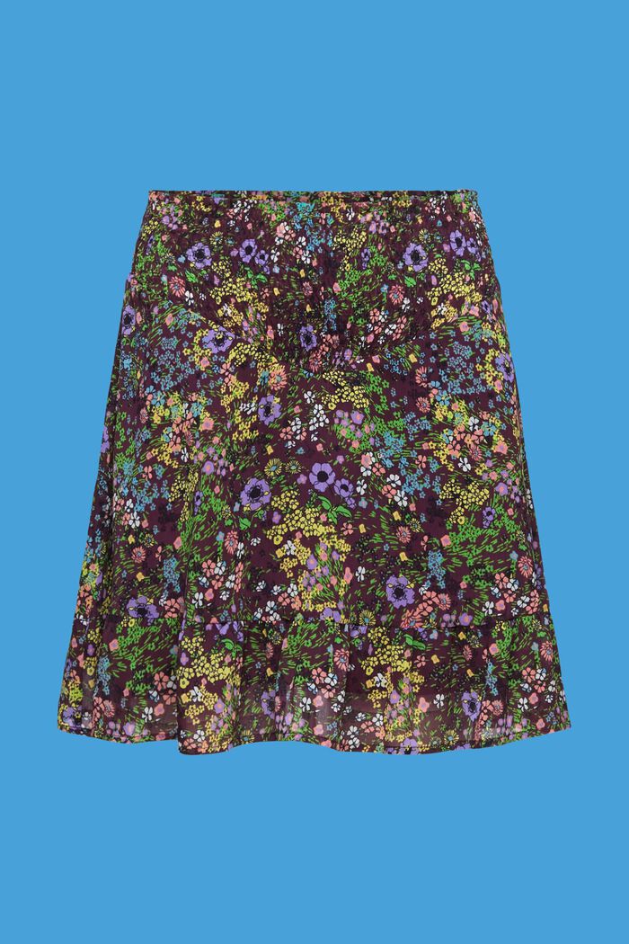 Minifalda floral, DARK PURPLE, detail image number 6
