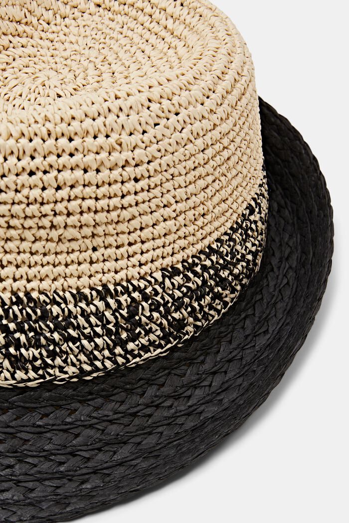Sombrero trilby bicolor, BLACK, detail image number 1