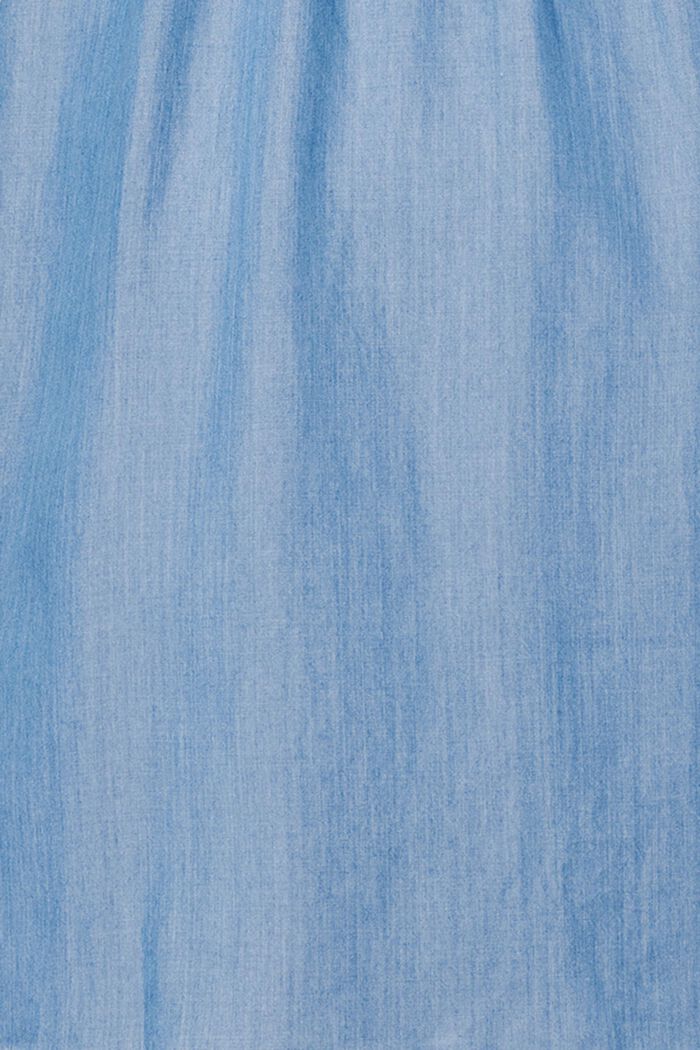 De TENCEL™: vestido holgado con acabado vaquero, BLUE MEDIUM WASHED, detail image number 4