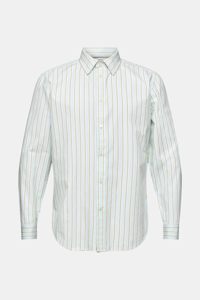 Camiseta de algodón a rayas, LIGHT AQUA GREEN, detail image number 6
