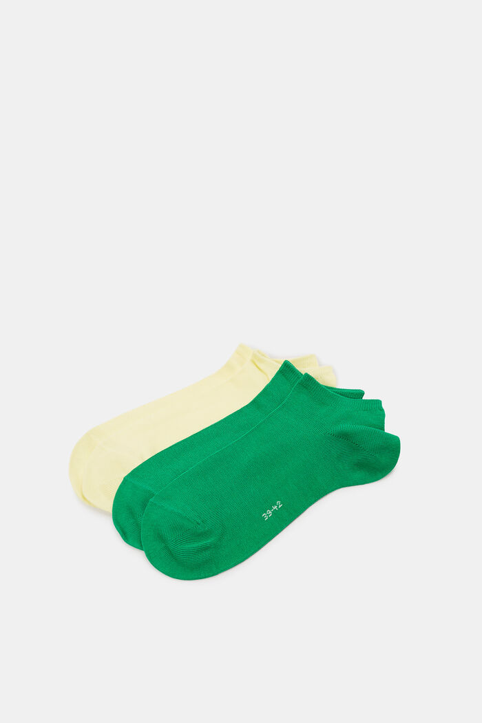 Pack de 2 calcetines tobilleros, YELLOW/GREEN, detail image number 0