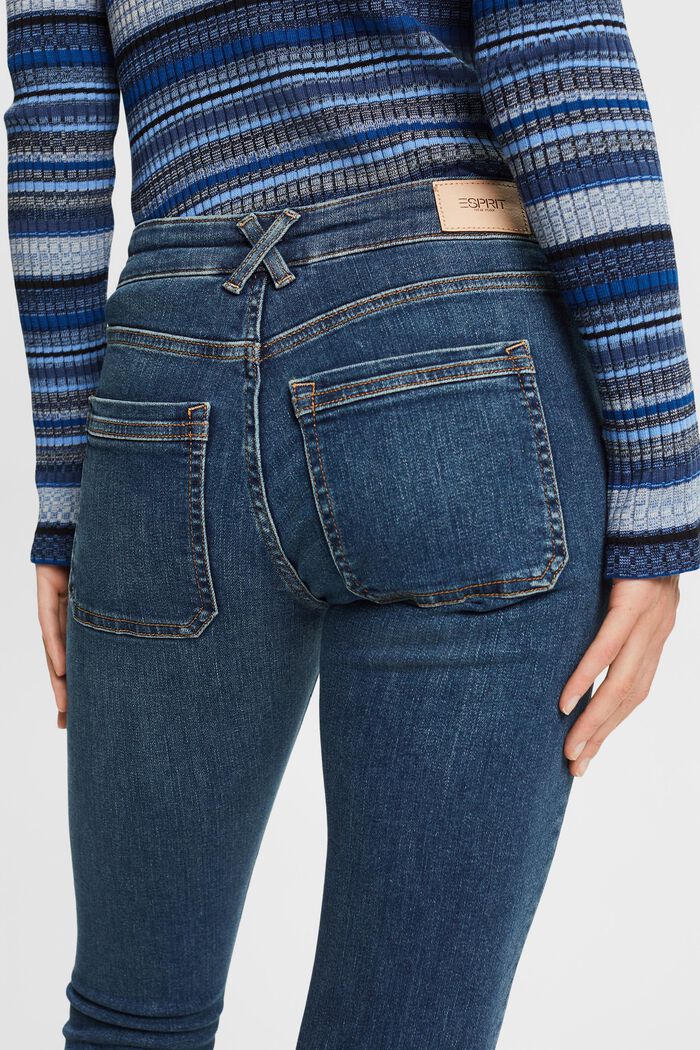 Jeans skinny mid-rise, BLUE DARK WASHED, detail image number 1