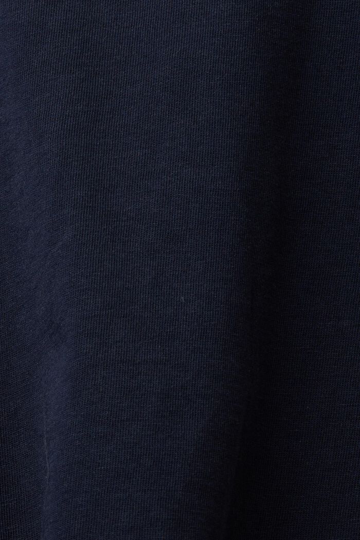 Camiseta con logotipo bordado, 100% algodón, NAVY, detail image number 5