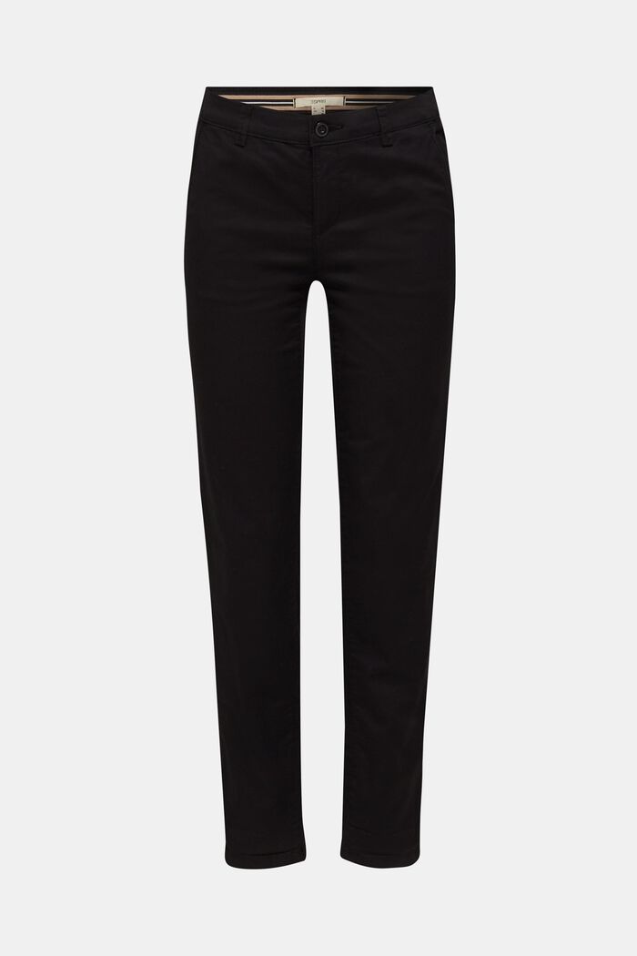Pantalones chinos elásticos con Lycra xtra life™, BLACK, detail image number 0