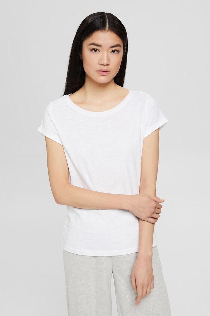 Pack de 2 camisetas básicas, algodón ecológico, WHITE, detail image number 0