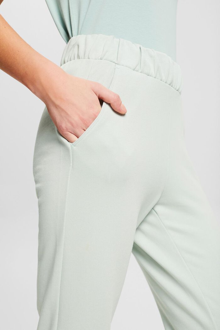Pantalón jogging confeccionado en una mezcla de algodón ecológico, PASTEL GREEN, detail image number 2