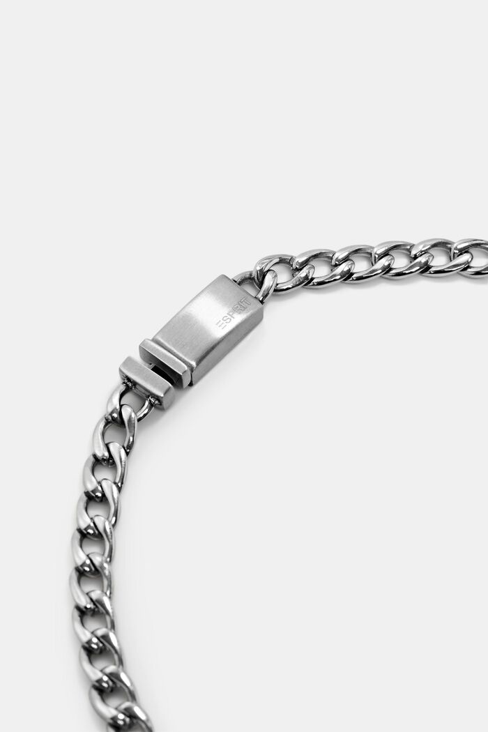 Collar de cadena con una pieza central grande, SILVER, detail image number 1
